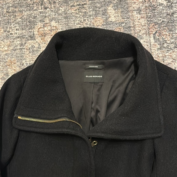 Club Monaco black wool jacket. Size M - Picture 3 of 11